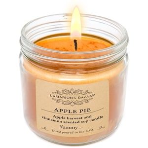 APPLE PIE - Apple + Cinnamon Fall Scented 100% Soy Candle - Gift for woman